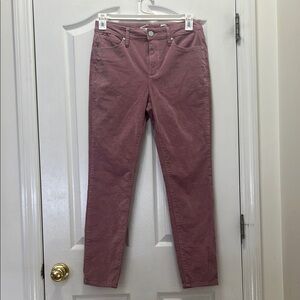 Seven Ultra High Rise Skinny Women's Corduroy Size 6 Mauve Jeans